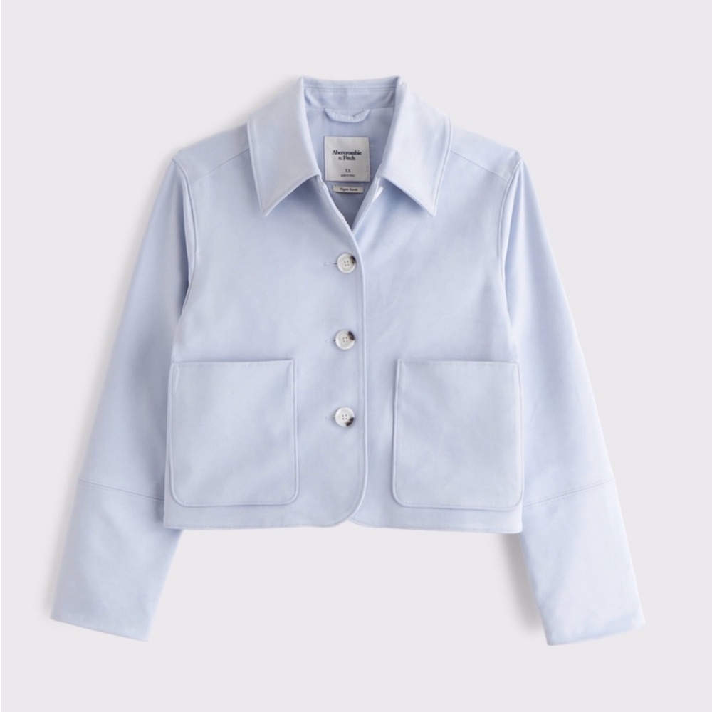 Light Lavender Button-Front Jacket - image 5